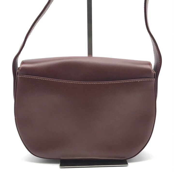 Cartier Must Line Shoulder Bag Crossbody Gold Leather