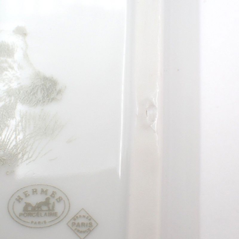 Hermes Mini Plate Boar Scottish Terrier Set of 2 