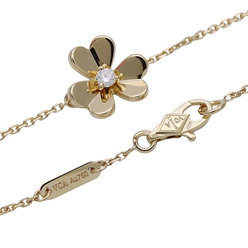 Van Cleef & Arpels Bracelet Diamond Frivole Mini Yellow Gold Polished