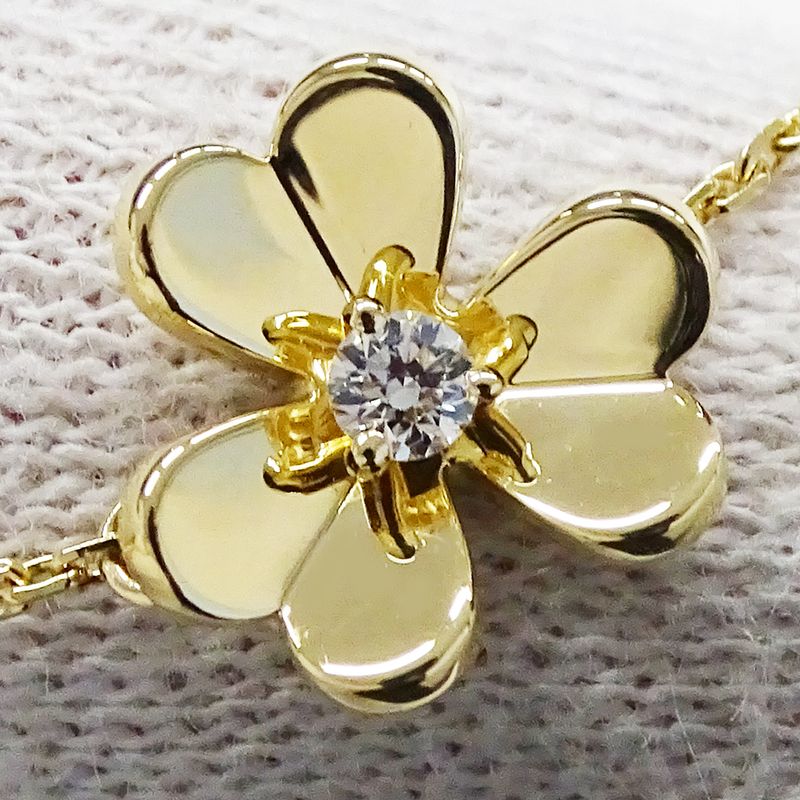Van Cleef & Arpels Bracelet Diamond Frivole Mini Yellow Gold Polished