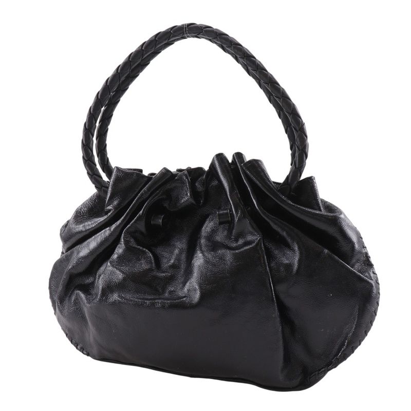 Bottega Veneta Intrecciato Leather Black Tote