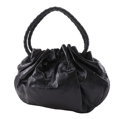 Bottega Veneta Intrecciato Leather Black Tote