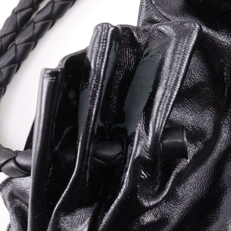 Bottega Veneta Intrecciato Leather Black Tote
