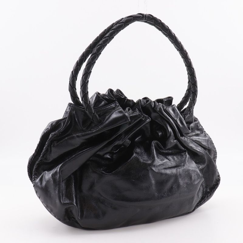 Bottega Veneta Intrecciato Leather Black Tote