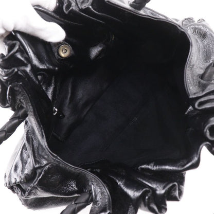 Bottega Veneta Intrecciato Leather Black Tote
