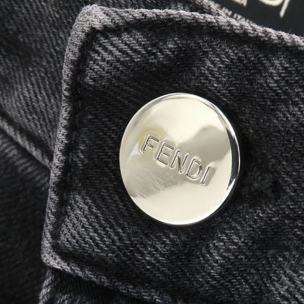 Fendi Denim Pants Gray