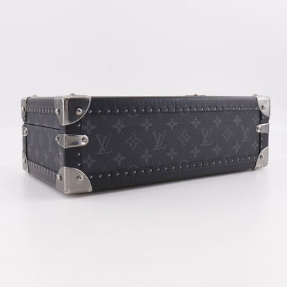 Louis Vuitton Coffret 8 Montre Watch Case Monogram Eclipse Canvas Black _