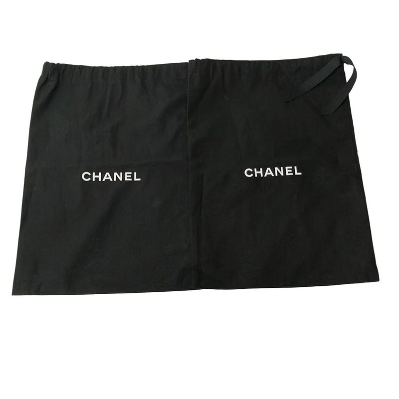Chanel Short Boots 34.5 C Black Side Gore Leather