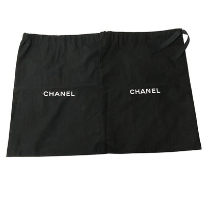 Chanel Short Boots 34.5 C Black Side Gore Leather