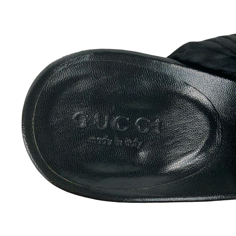 Gucci Mule 36 C Black Pleats
