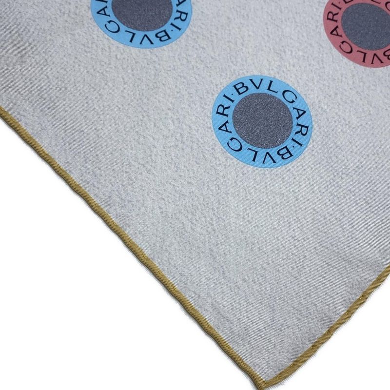 Bvlgari Scarf Light Gray Pink Multi