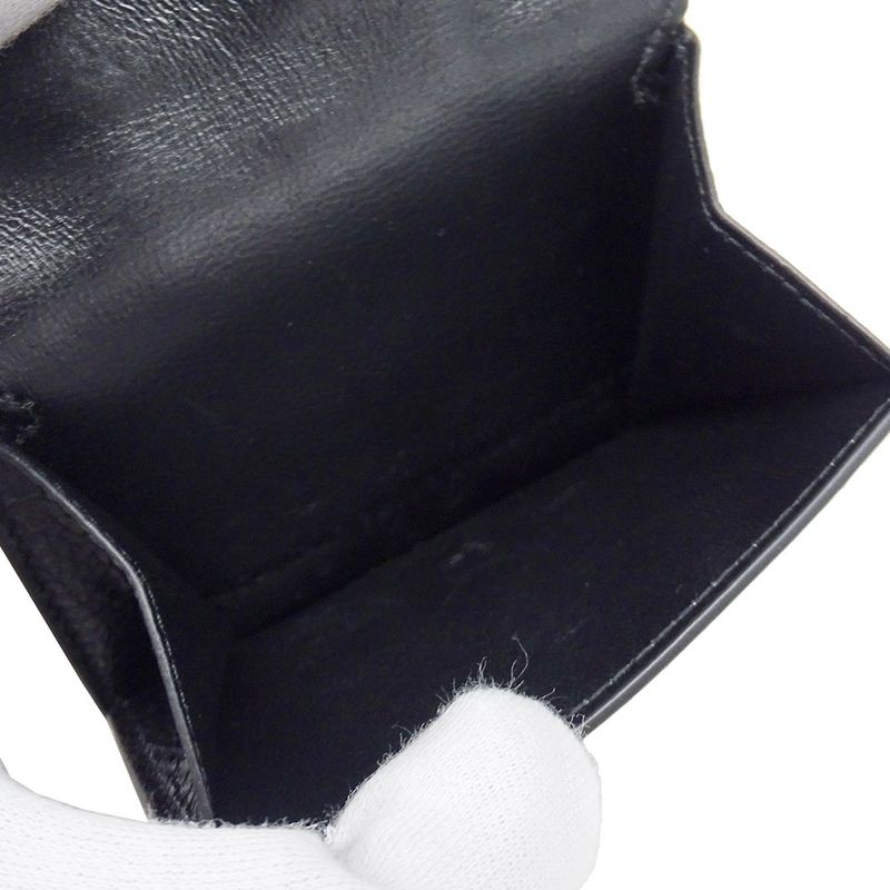Balenciaga Wallet Trifold Leather Adidas Mini Black Collaboration Compact