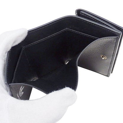Balenciaga Wallet Trifold Leather Adidas Mini Black Collaboration Compact
