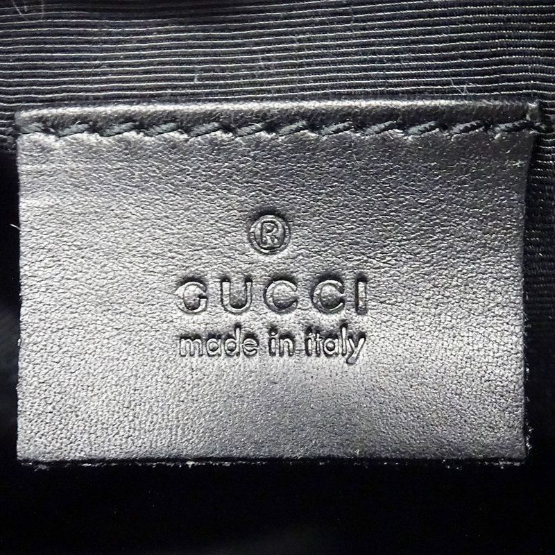 Gucci Pouch GG Canvas Black Makeup Case Logo Adult