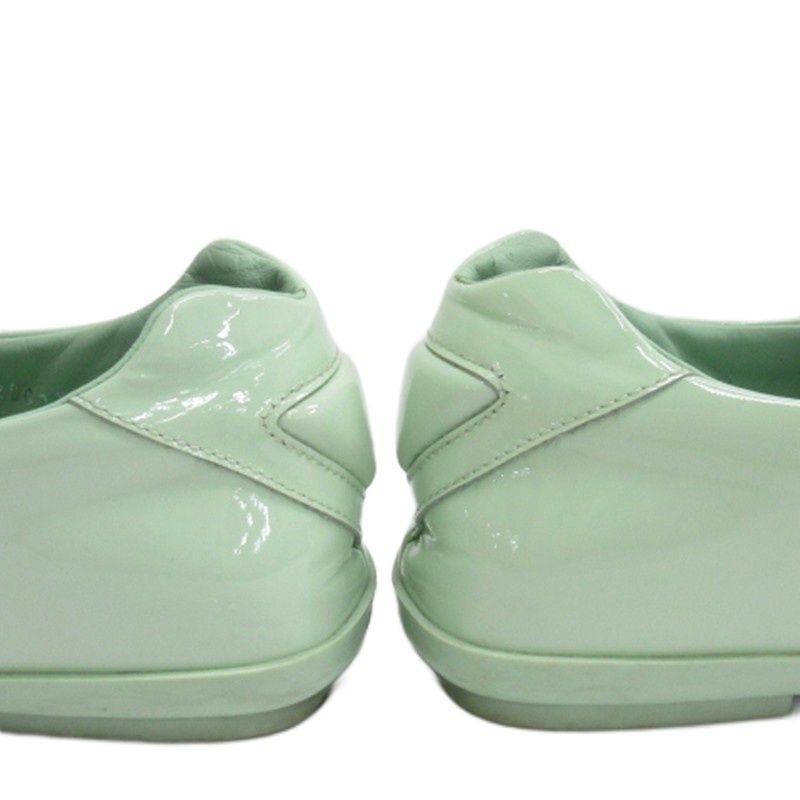 Prada Enamel Loafer Light Green 6.5