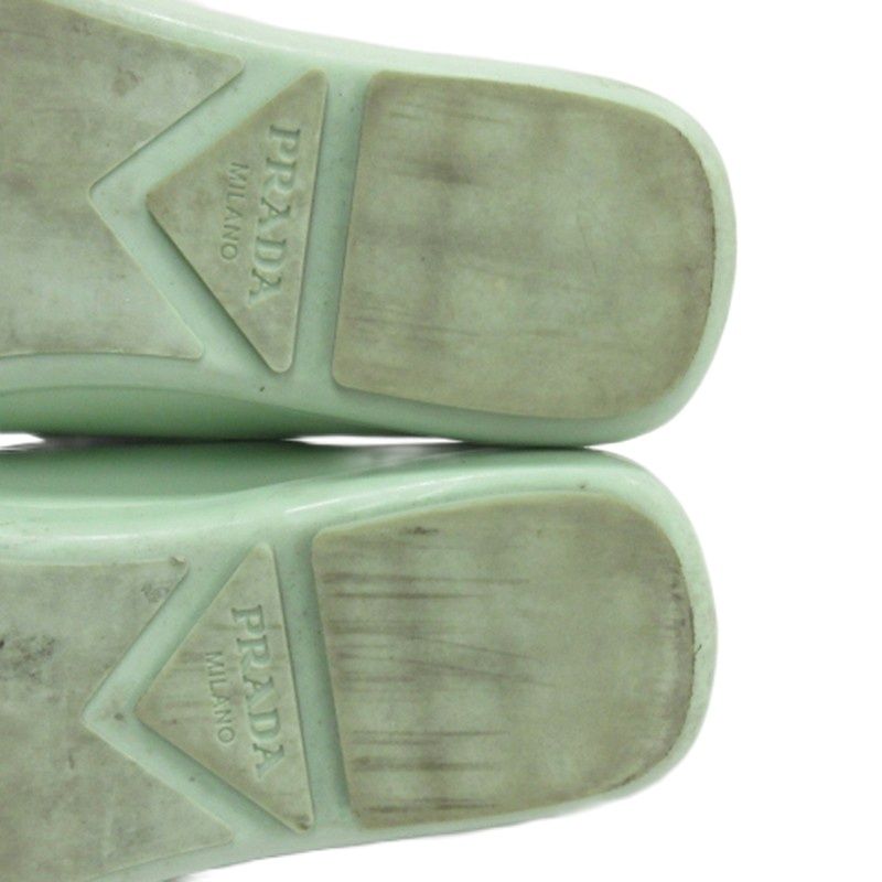 Prada Enamel Loafer Light Green 6.5