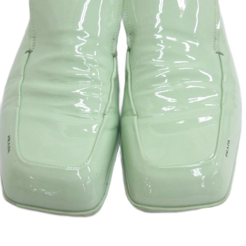 Prada Enamel Loafer Light Green 6.5