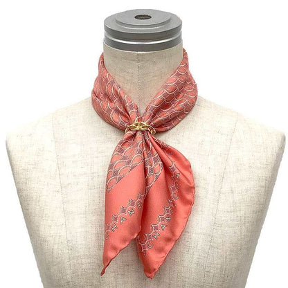 Chanel Scarf Rugby Ball Silk