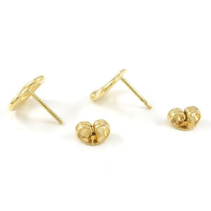 Tiffany & Co Earrings Open Heart 18k Yellow Gold