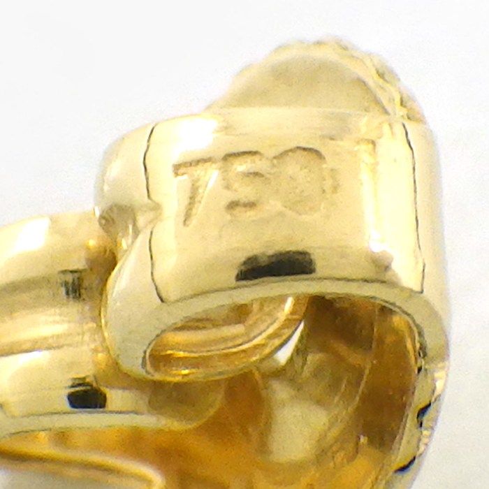 Tiffany & Co Earrings Open Heart 18k Yellow Gold