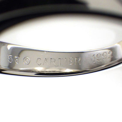 Cartier Ring Triandle Princess Cut Diamond 18k White Gold 53