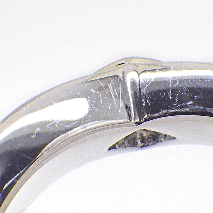 Cartier Ring Triandle Princess Cut Diamond 18k White Gold 53