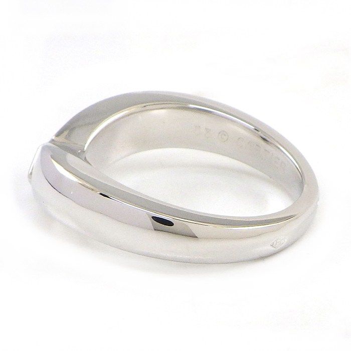 Cartier Ring Triandle Princess Cut Diamond 18k White Gold 53