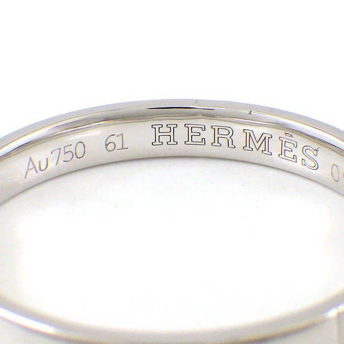 Hermes Ring Alliance Kelly 18k White Gold