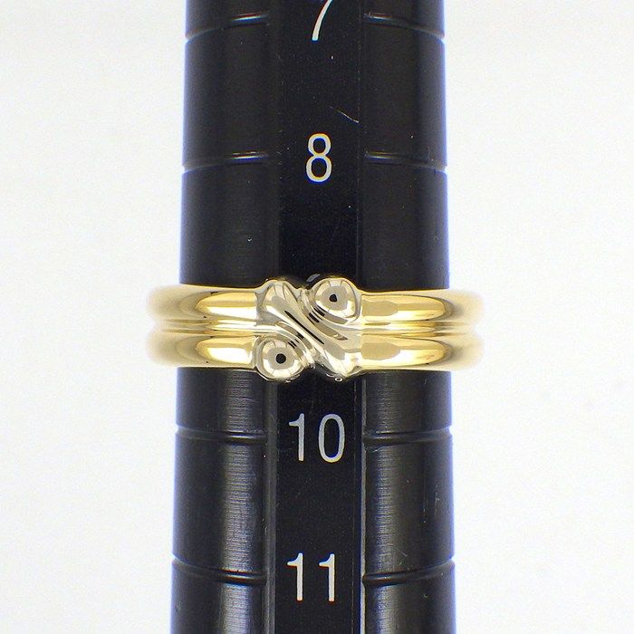 Tiffany & Co Ring Signature-x Cross Point Diamond 18k Yellow Gold 18k White