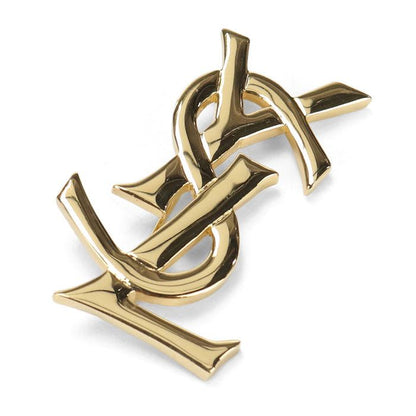 Saint Laurent Vintage Yves Brooch Metal