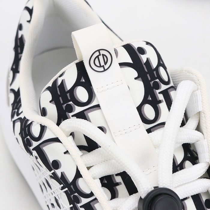 Dior Low Cut Sneakers Technical Fabric Oblique
