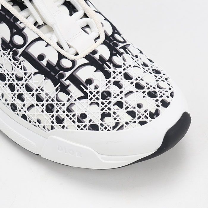 Dior Low Cut Sneakers Technical Fabric Oblique