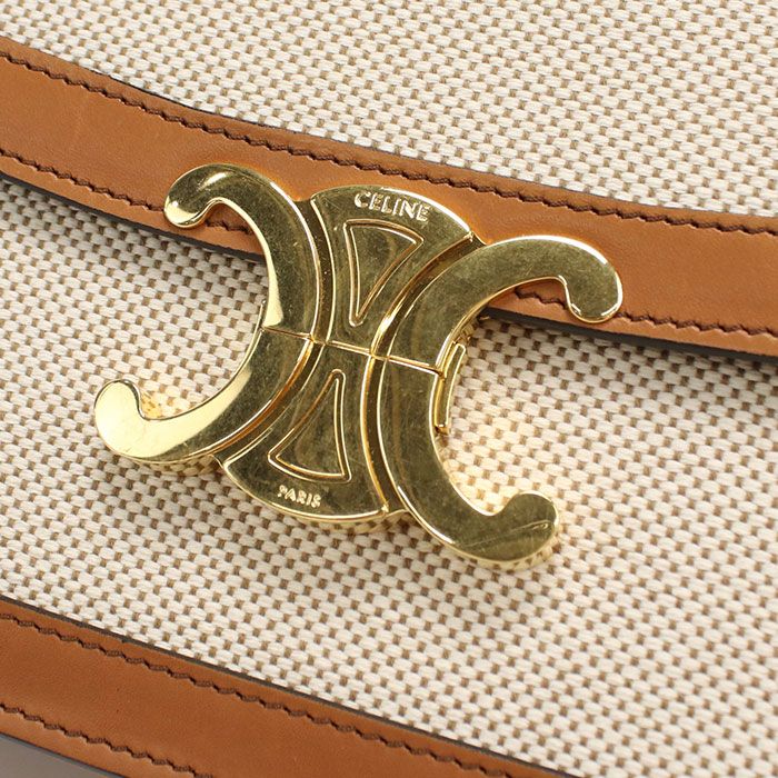 Celine Triomphe Crossbody Shoulder Bag Calf Jacquard