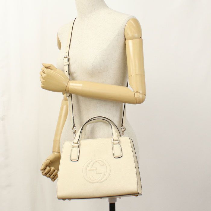 Gucci 2-Way Soho Handbag Leather