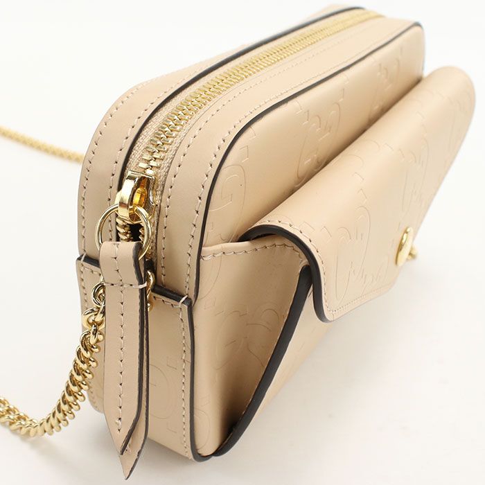 Gucci Chain Crossbody Shoulder Bag Leather