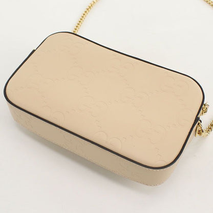 Gucci Chain Crossbody Shoulder Bag Leather