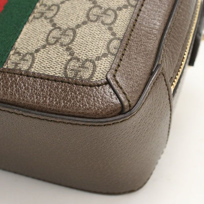 Gucci Chain GG Supreme Crossbody Shoulder Bag Leather