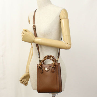 Gucci 2-Way Diana Tote Leather