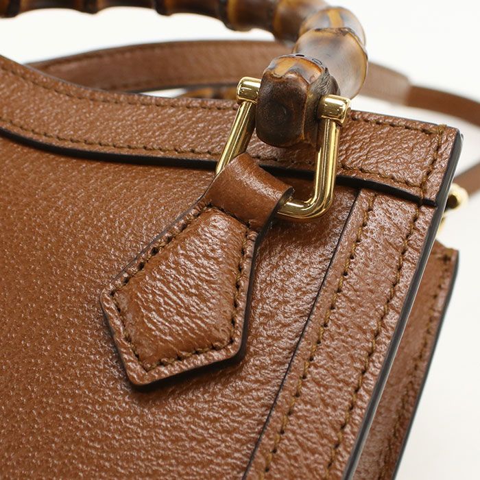 Gucci 2-Way Diana Tote Leather