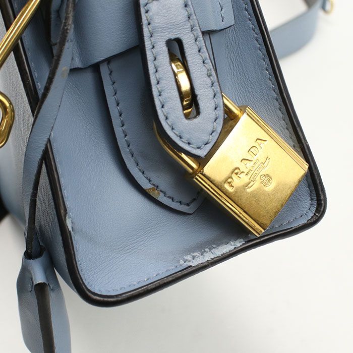 Prada 2-Way Shoulder Bag Leather