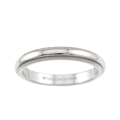 Tiffany & Co Milgrain Ring Width mm Pt Platinum Together