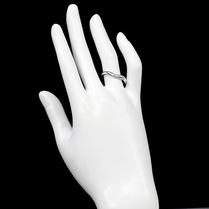 Tiffany & Co Wide Curved Band Ring Pt Platinum