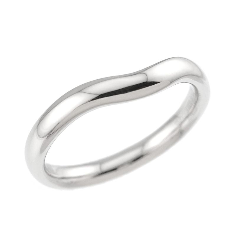Tiffany & Co Wide Curved Band Ring Pt Platinum