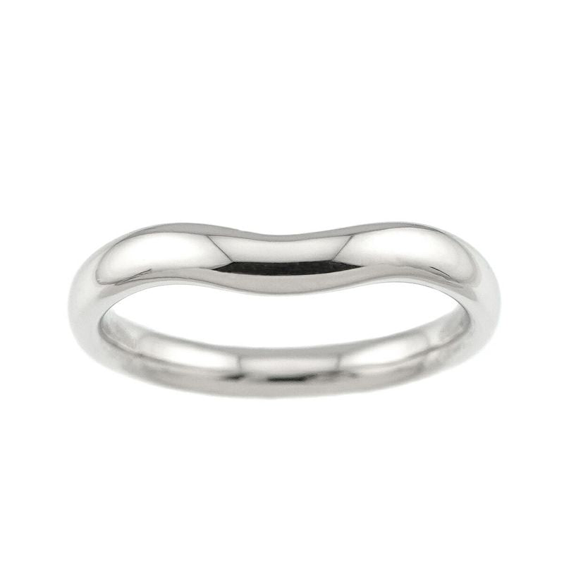 Tiffany & Co Wide Curved Band Ring Pt Platinum