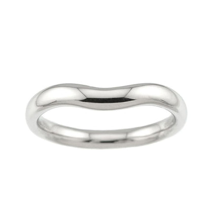 Tiffany & Co Wide Curved Band Ring Pt Platinum
