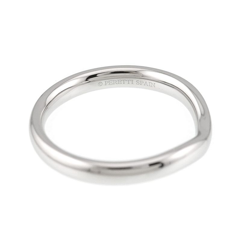 Tiffany & Co Wide Curved Band Ring Pt Platinum