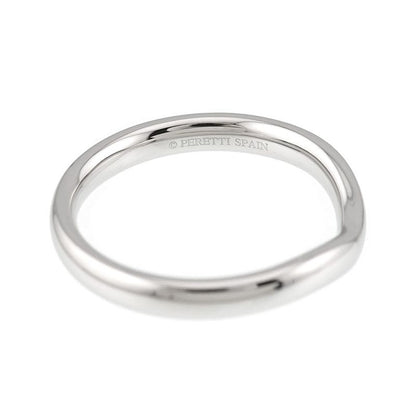 Tiffany & Co Wide Curved Band Ring Pt Platinum