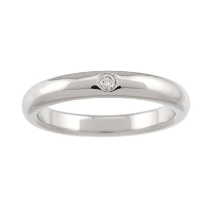 Tiffany & Co Stacking Band Ring Diamond Pt Platinum