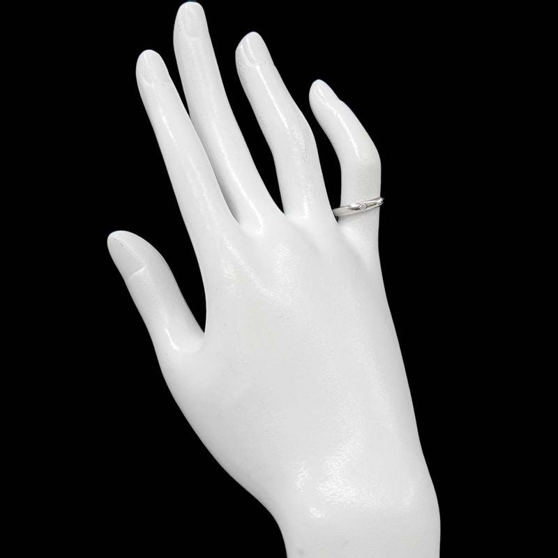 Tiffany & Co Stacking Band Ring Diamond Pt Platinum