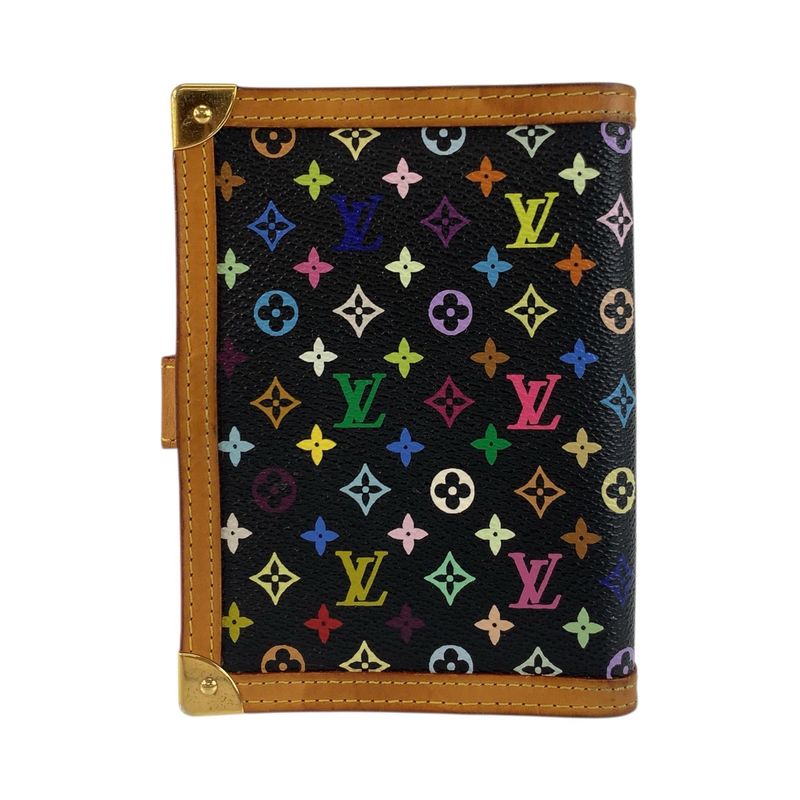 Louis Vuitton Monogram Multicolor Agenda PM Noir Black Notebook Cover